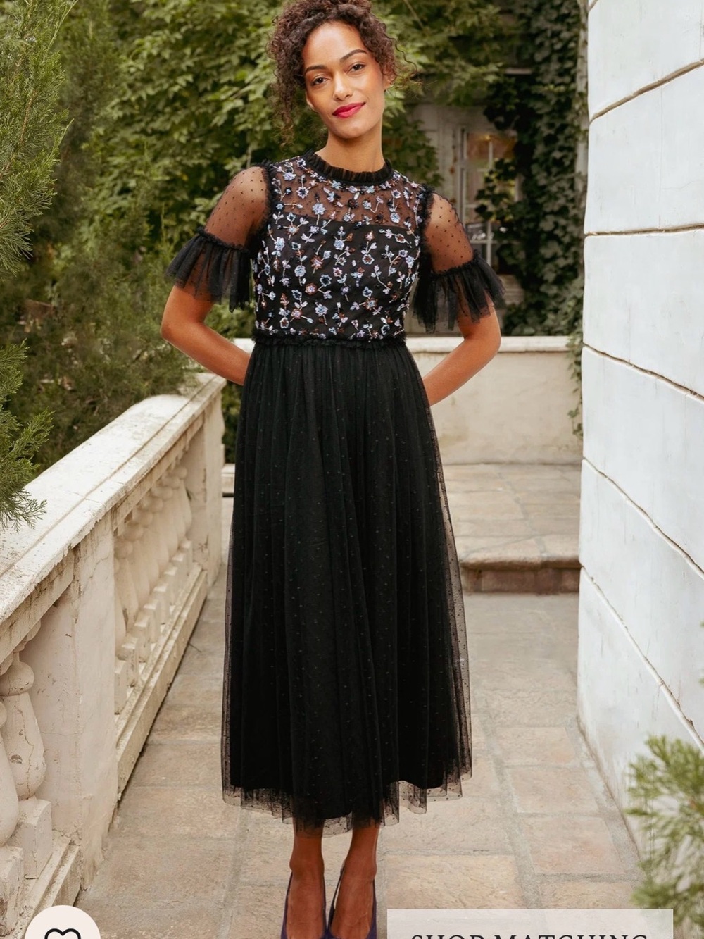 Ivy City Co Louisa Dress in Black